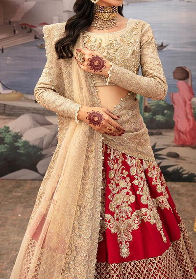 Imrozia Amber Pakistani Luxury Tissue Lehenga Choli - db24902