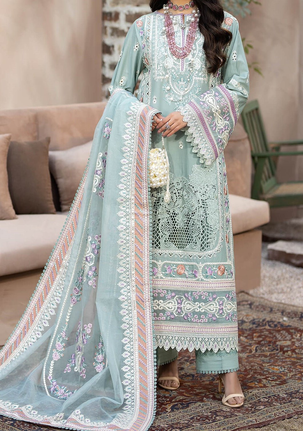 Imrozia Mirha Pakistani Luxury Lawn Dress - db25420