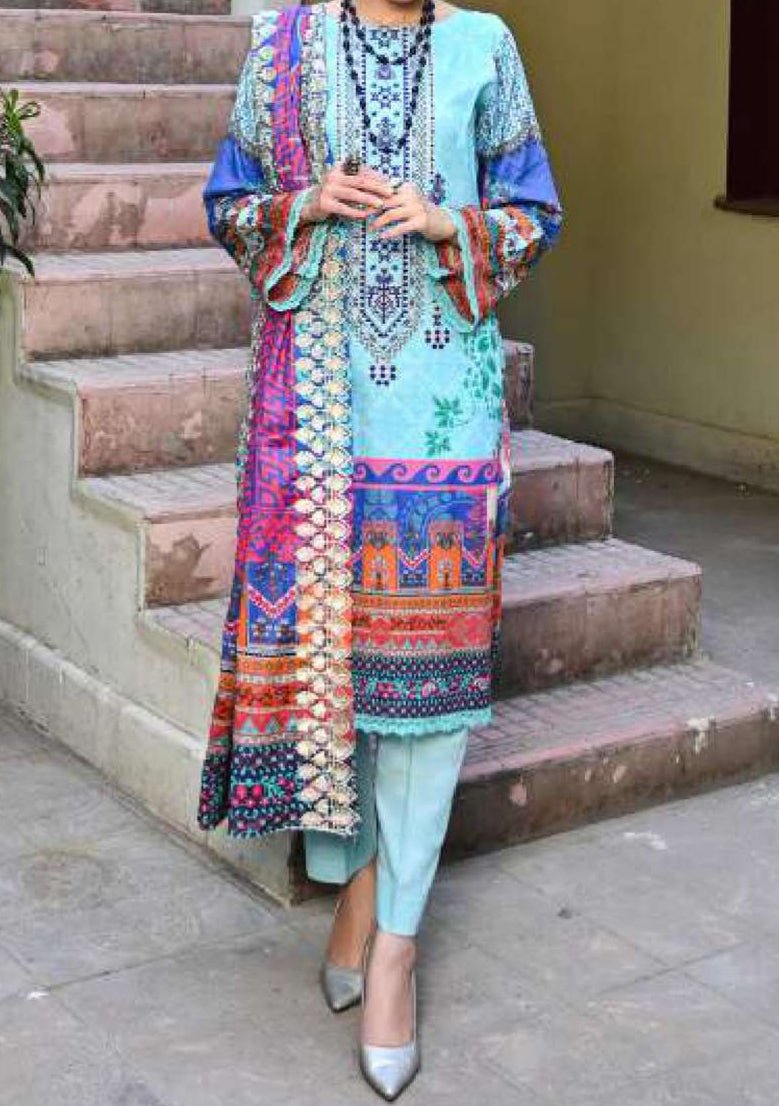 Leeds Dastoor Pakistani Embroidered Lawn - db22491