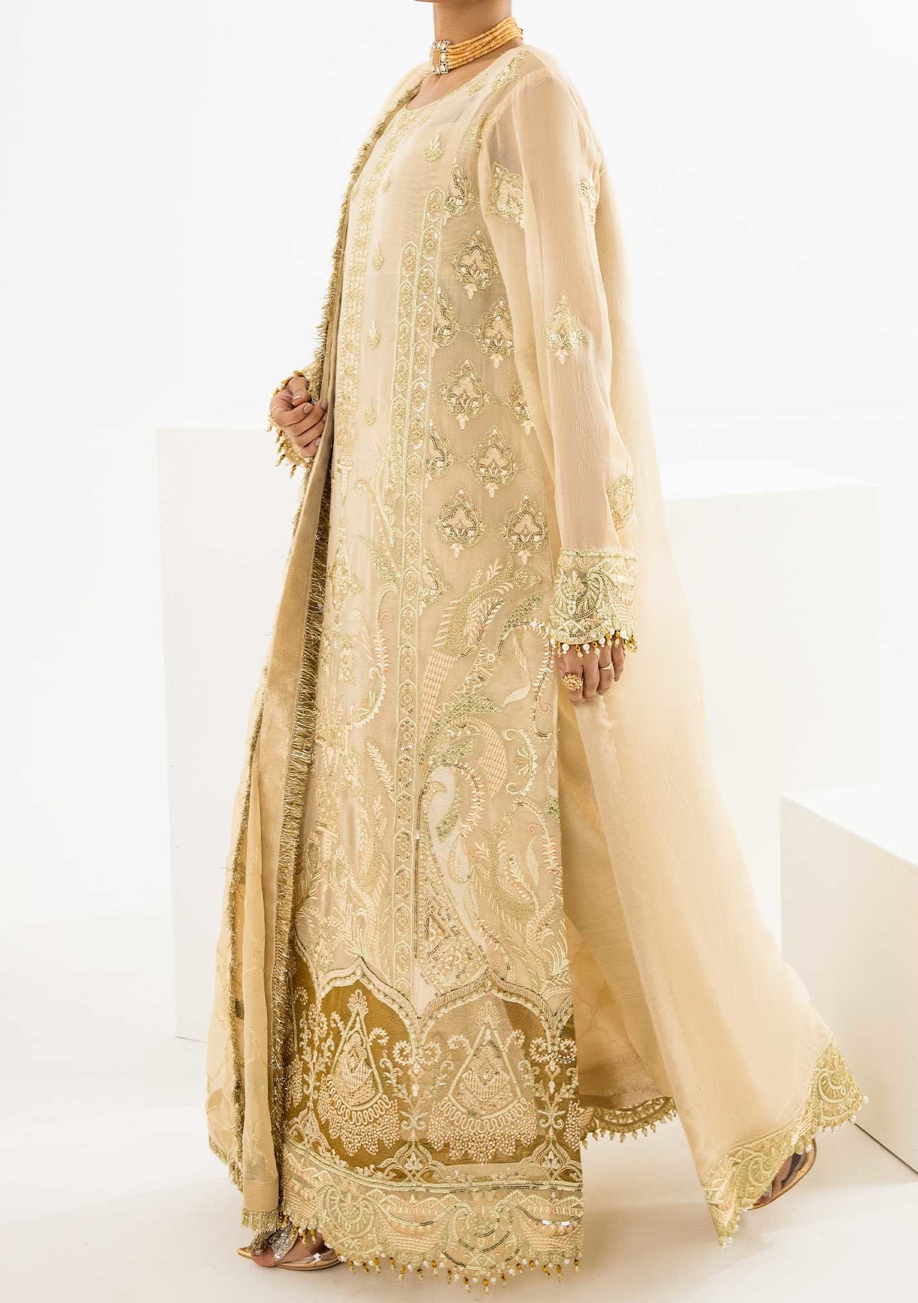 Maryum N Maria Luxury Pakistani Chiffon Dress - db21243