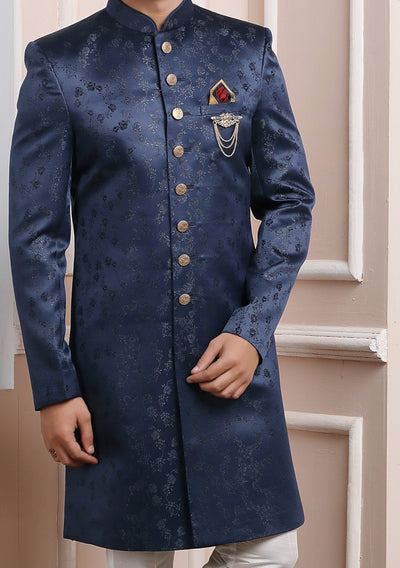 Men's Indo Western Party Wear Sherwani Suit - db20462