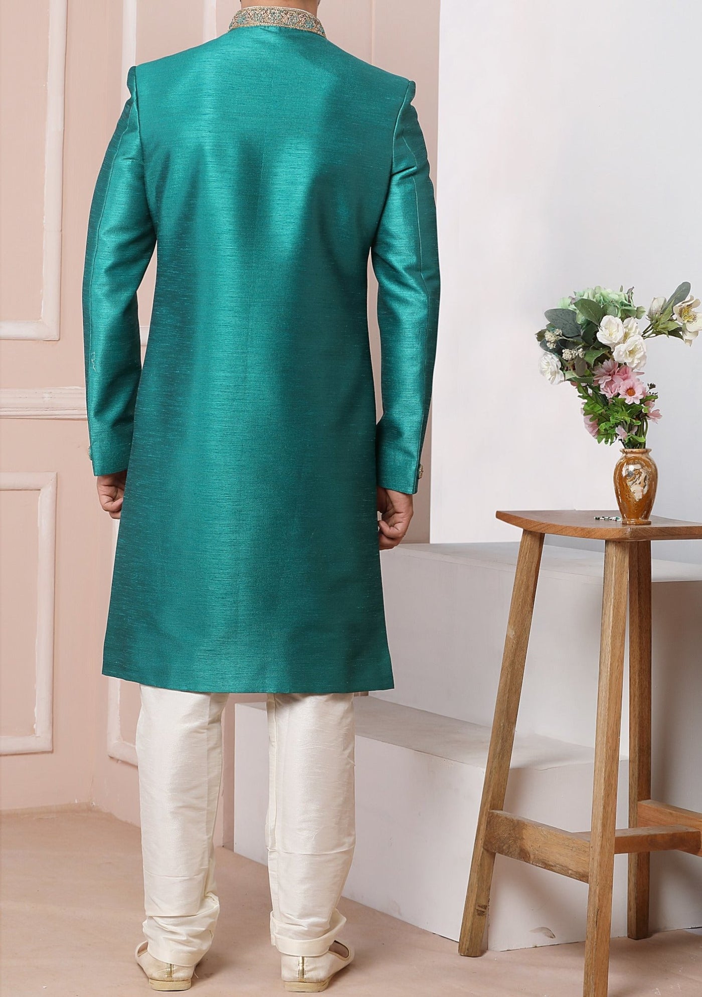 Men's Indo Western Party Wear Sherwani Suit - db20402