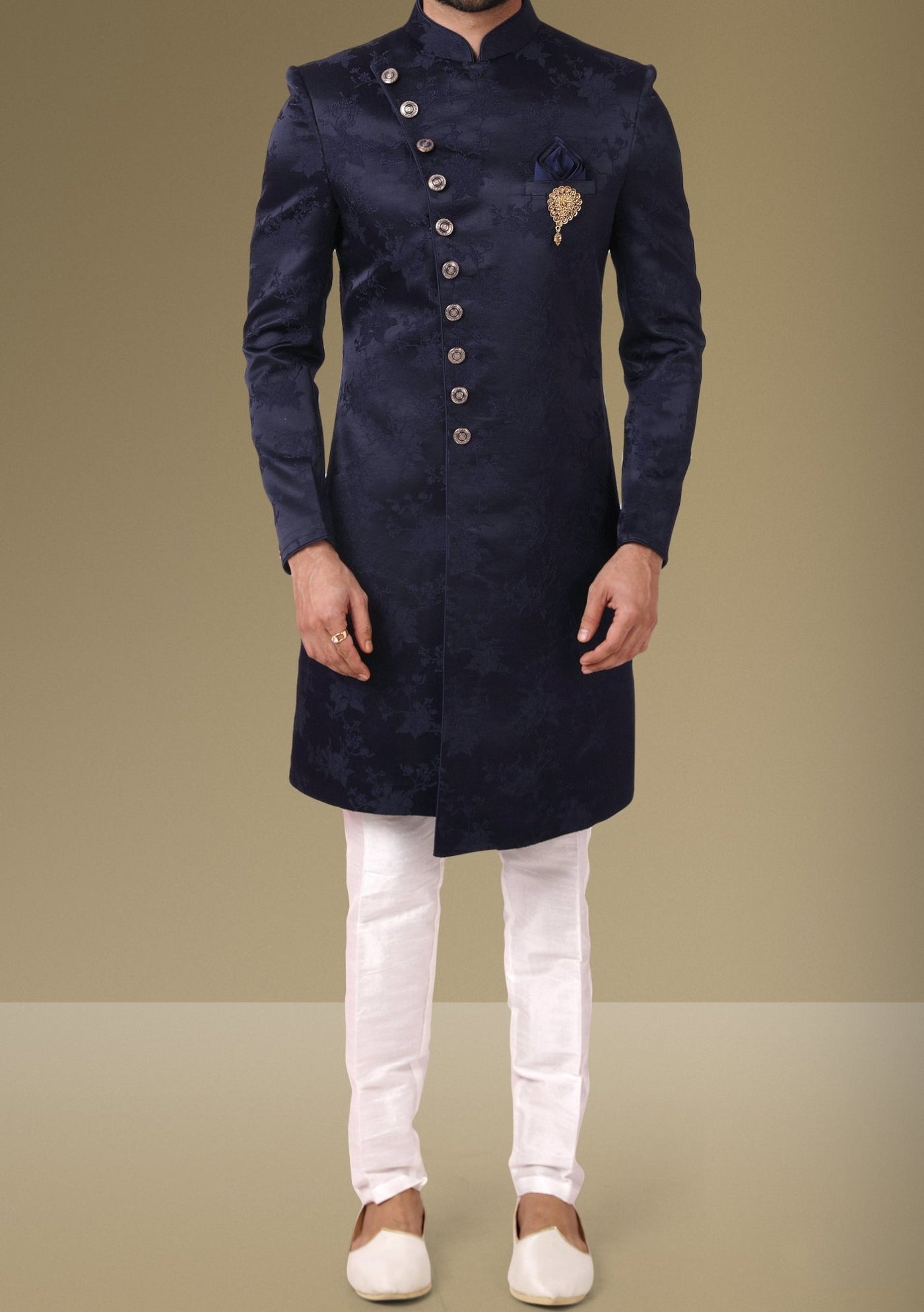 Men's Indo Western Party Wear Sherwani Suit - db18089