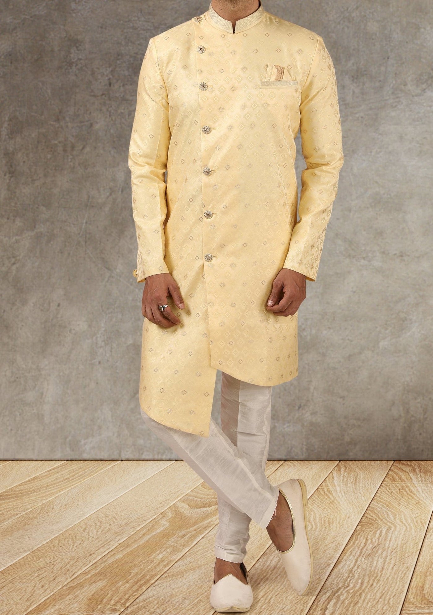 Men's Indo Western Party Wear Sherwani Suit - db20659