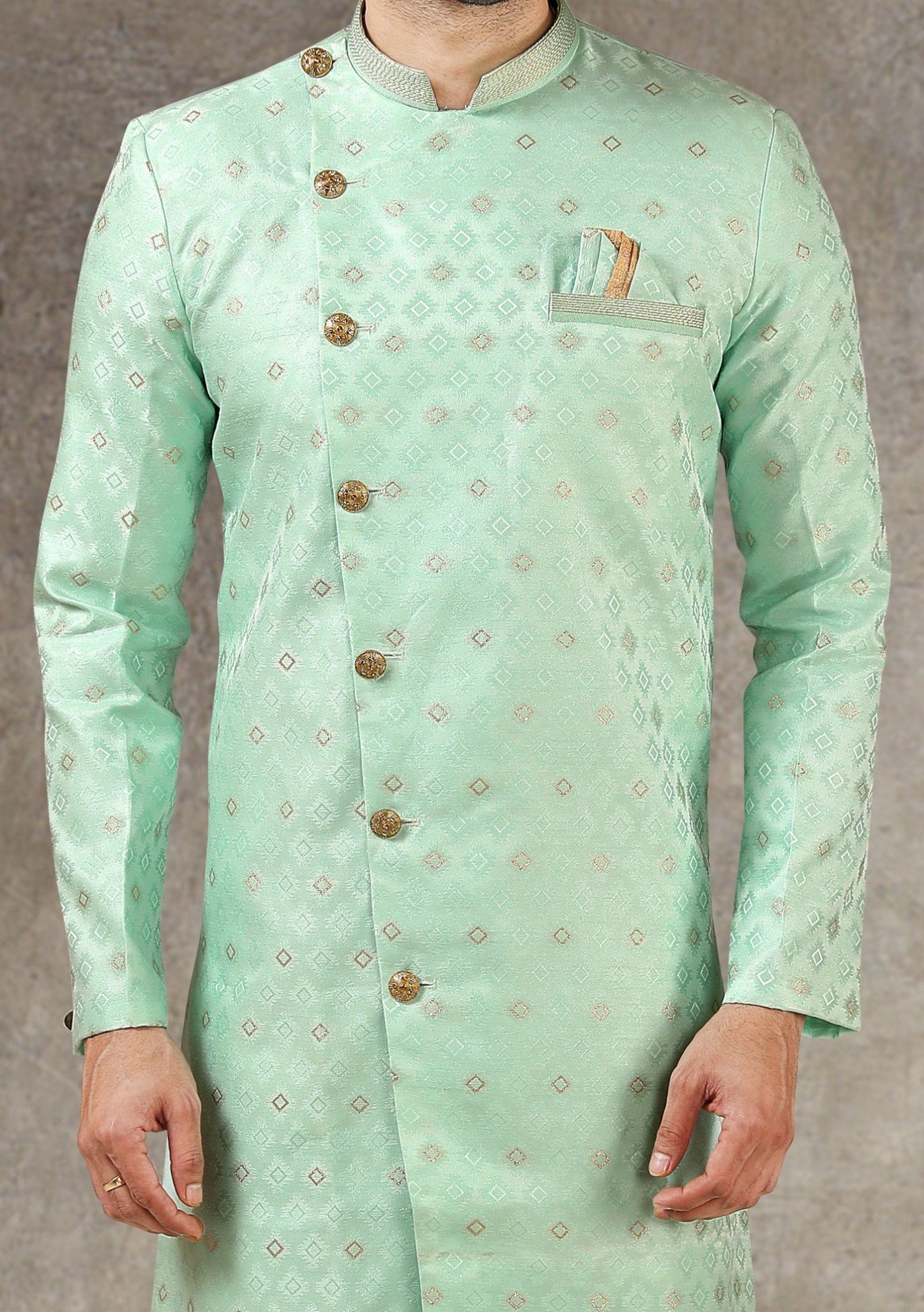 Men's Indo Western Party Wear Sherwani Suit - db20660