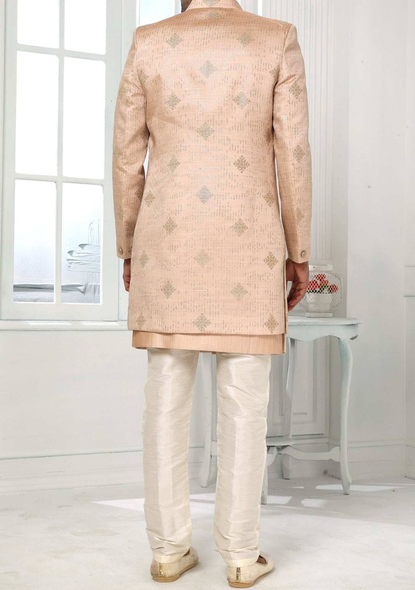 Men's Indo Western Party Wear Sherwani Suit With Jacket - db20438