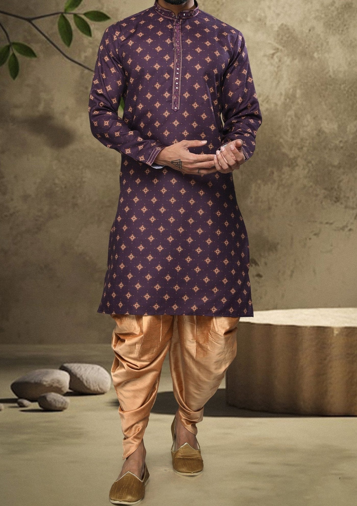 Men's Traditional Party Wear Kurta Pajama - db21683