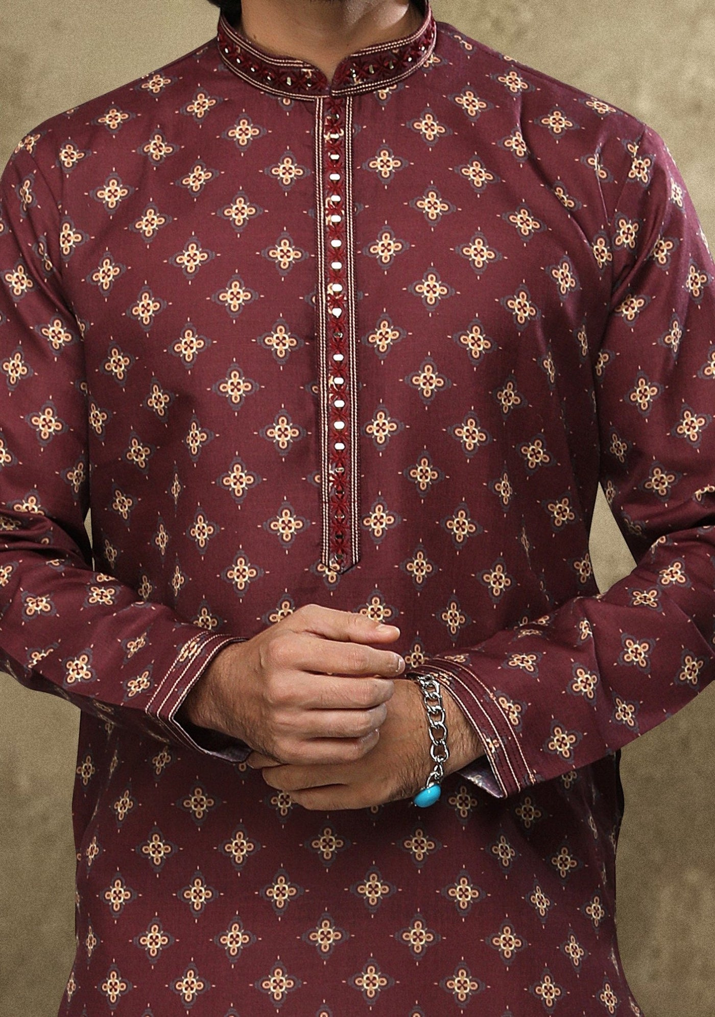 Men's Traditional Party Wear Kurta Pajama - db20119