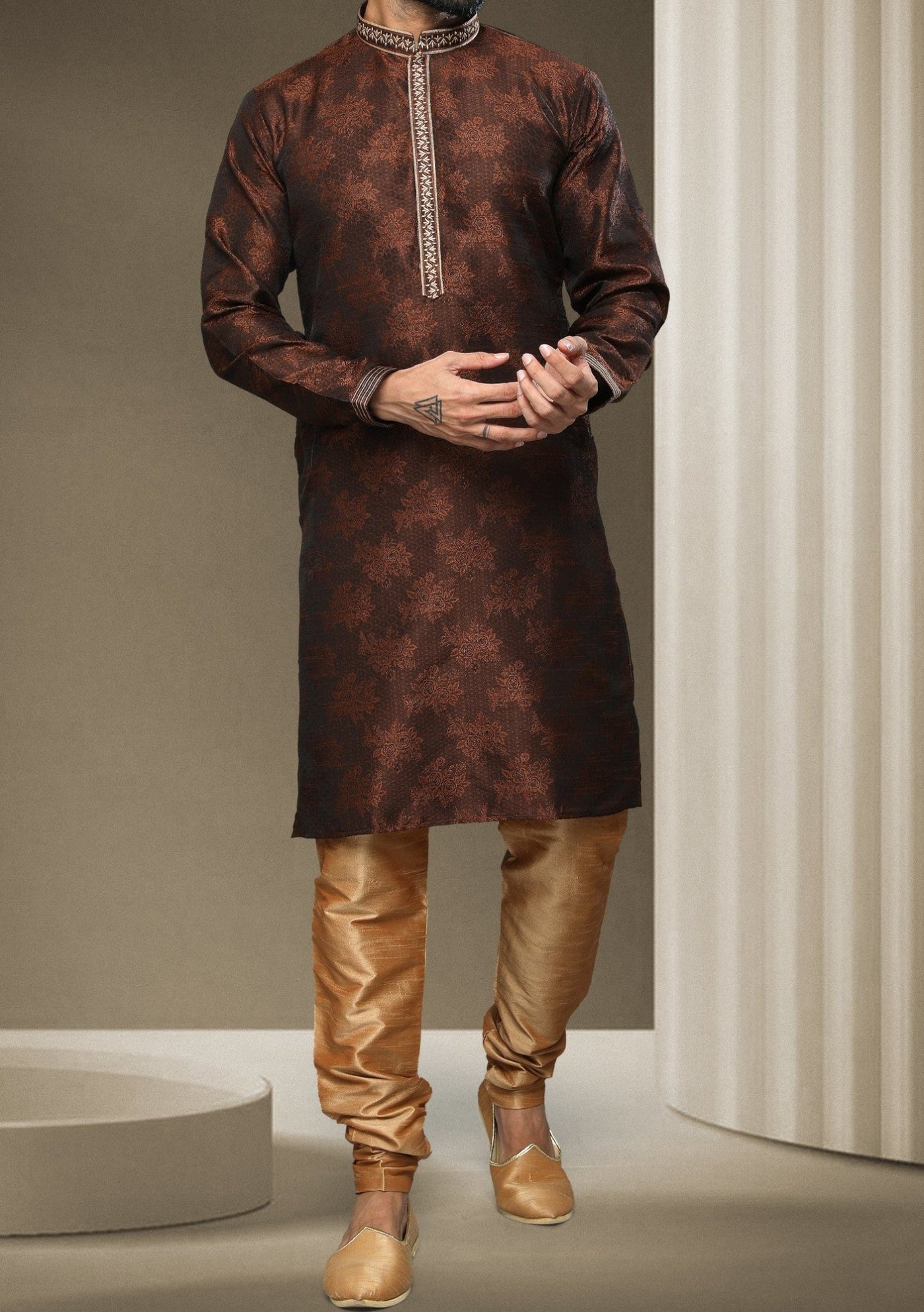 Men's Traditional Party Wear Kurta Pajama - db20414