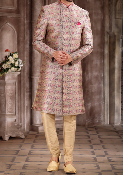 Men's Traditional Party Wear Sherwani Suit - db22835