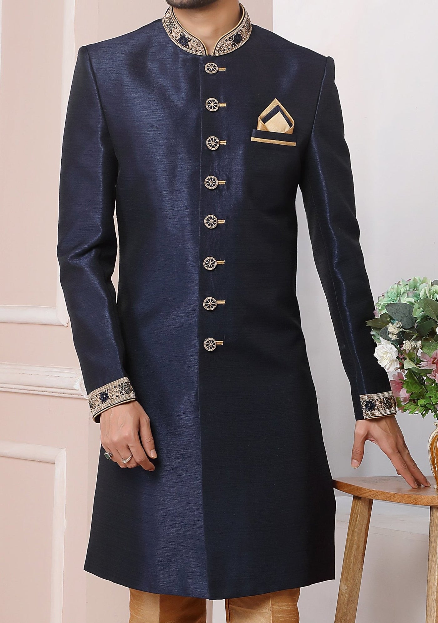 Men's Traditional Party Wear Sherwani Suit - db20405