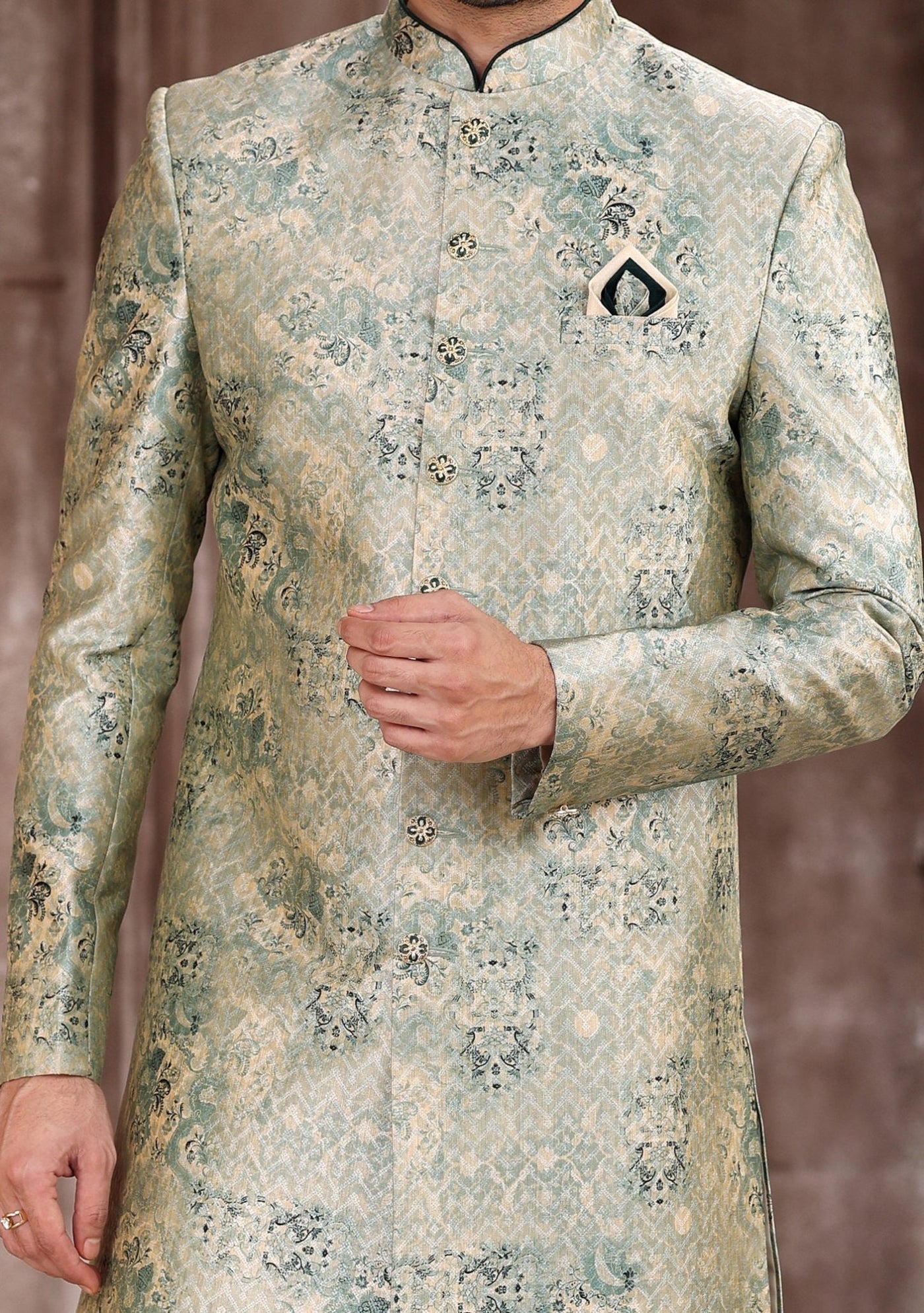 Men's Traditional Party Wear Sherwani Suit - db22830