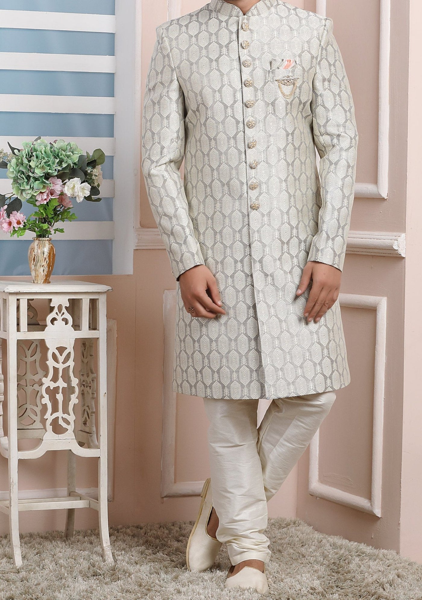 Men's Traditional Party Wear Sherwani Suit - db20456