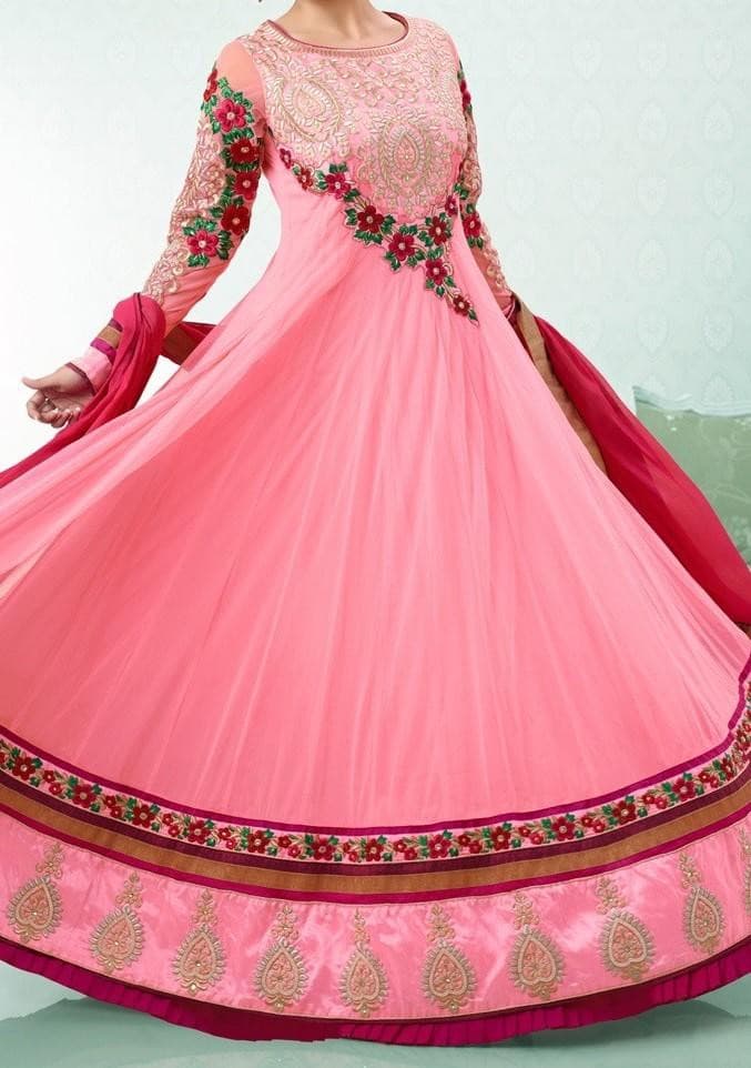 Mouni Roy Jhalak Dikhla Jaa Designer Anarkali Suit: Deshi Besh.