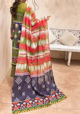 Nur Printed Embroidered Pakistani Lawn Dress - db19200