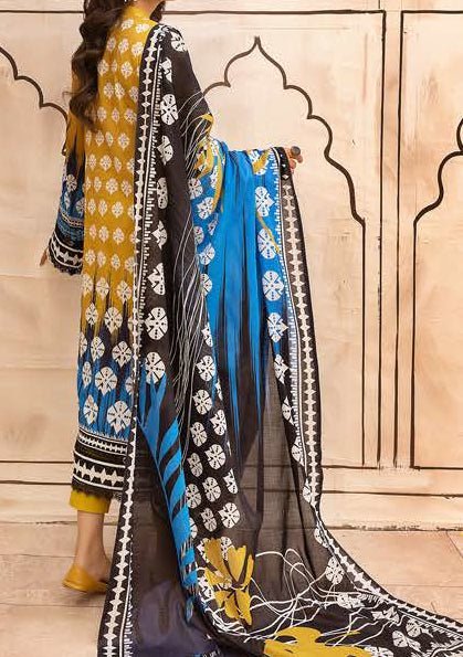 Nur Printed Embroidered Pakistani Lawn Dress - db19205