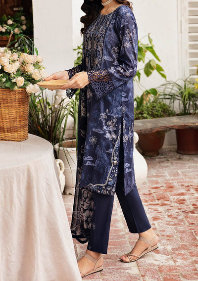 Ramsha Rangrez Embroidered Printed Lawn Dress - db25162