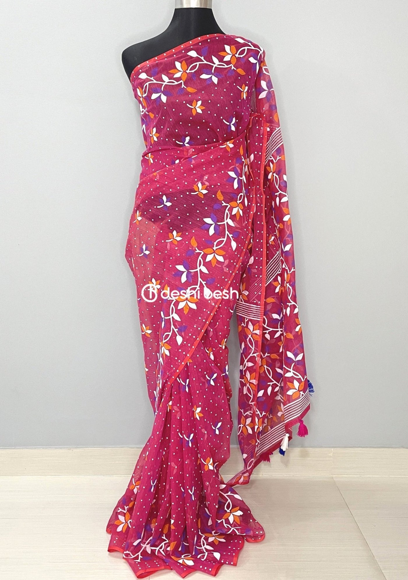 Screen Printed Cotton Silk Saree - db21845