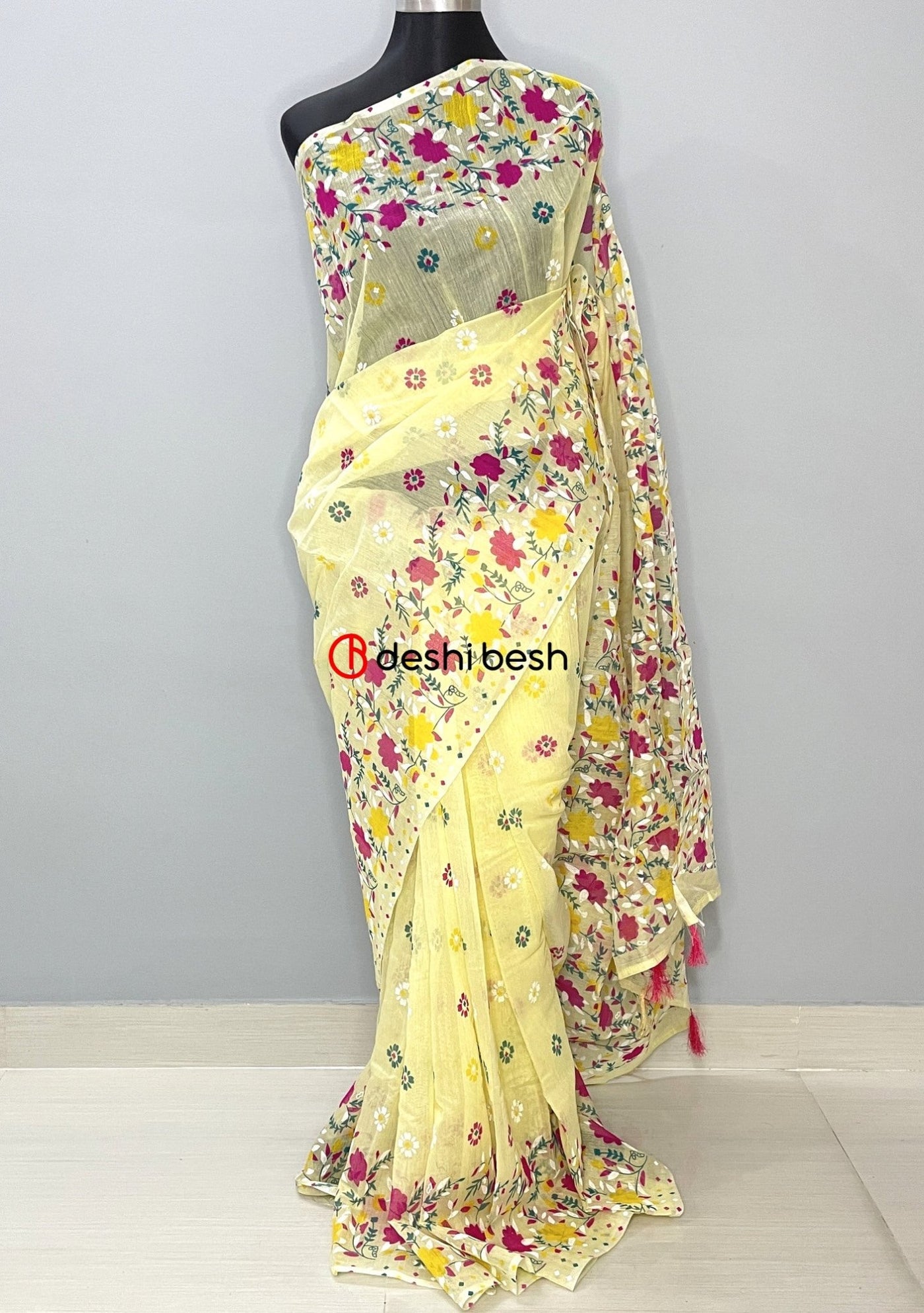 Screen Printed Cotton Silk Saree - db25710