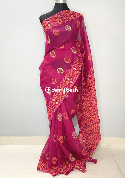 Screen Printed Cotton Silk Saree - db25716