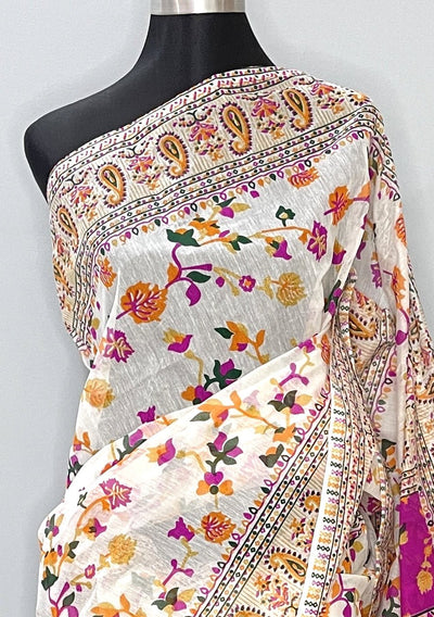 Screen Printed Cotton Silk Saree - db25704