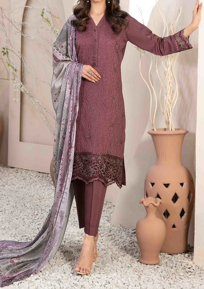 Tawakkal Ruba Heavy Embroidered Viscose Dress - db24985