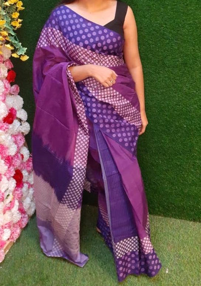 Traditional Handloom Maslais Cotton Saree: Deshi Besh.